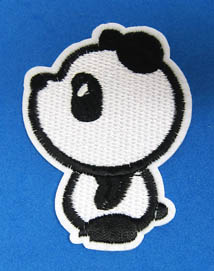 Bügelmotiv Panda stehend